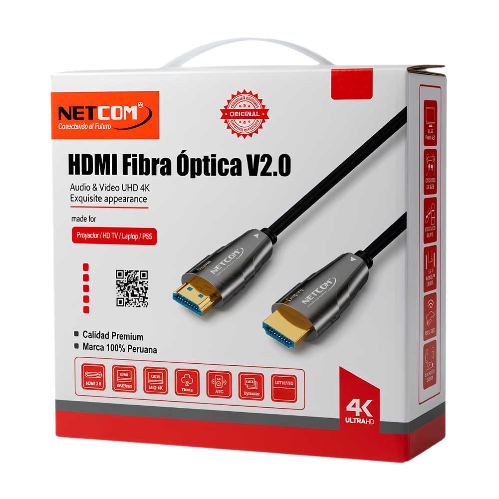 Cable HDMI Fibra Óptica V2.0 de 40 Metros