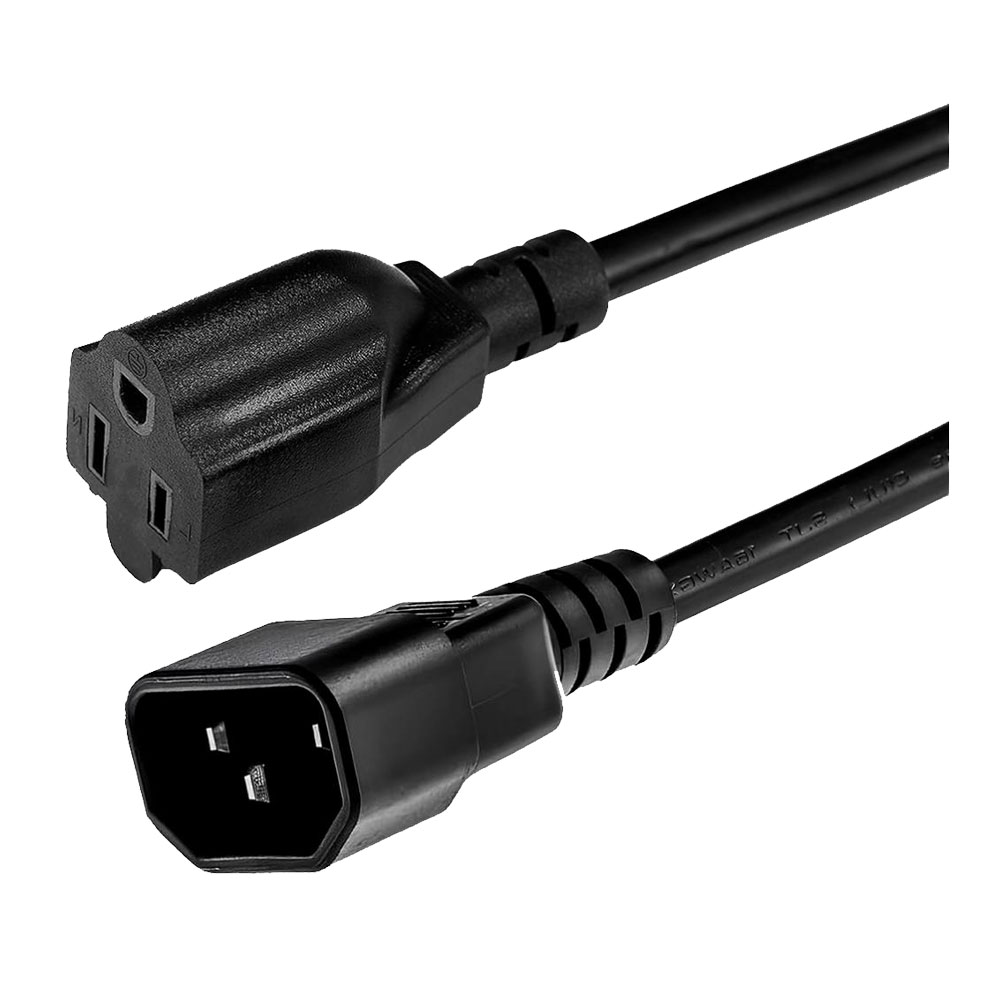 Cable Poder C14 a Nema 5-15R de 1.80 Metros