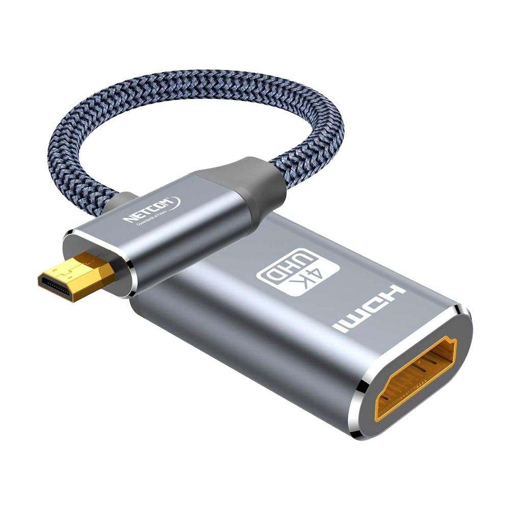 Cable Adaptador Micro HDMI Macho a HDMI Hembra